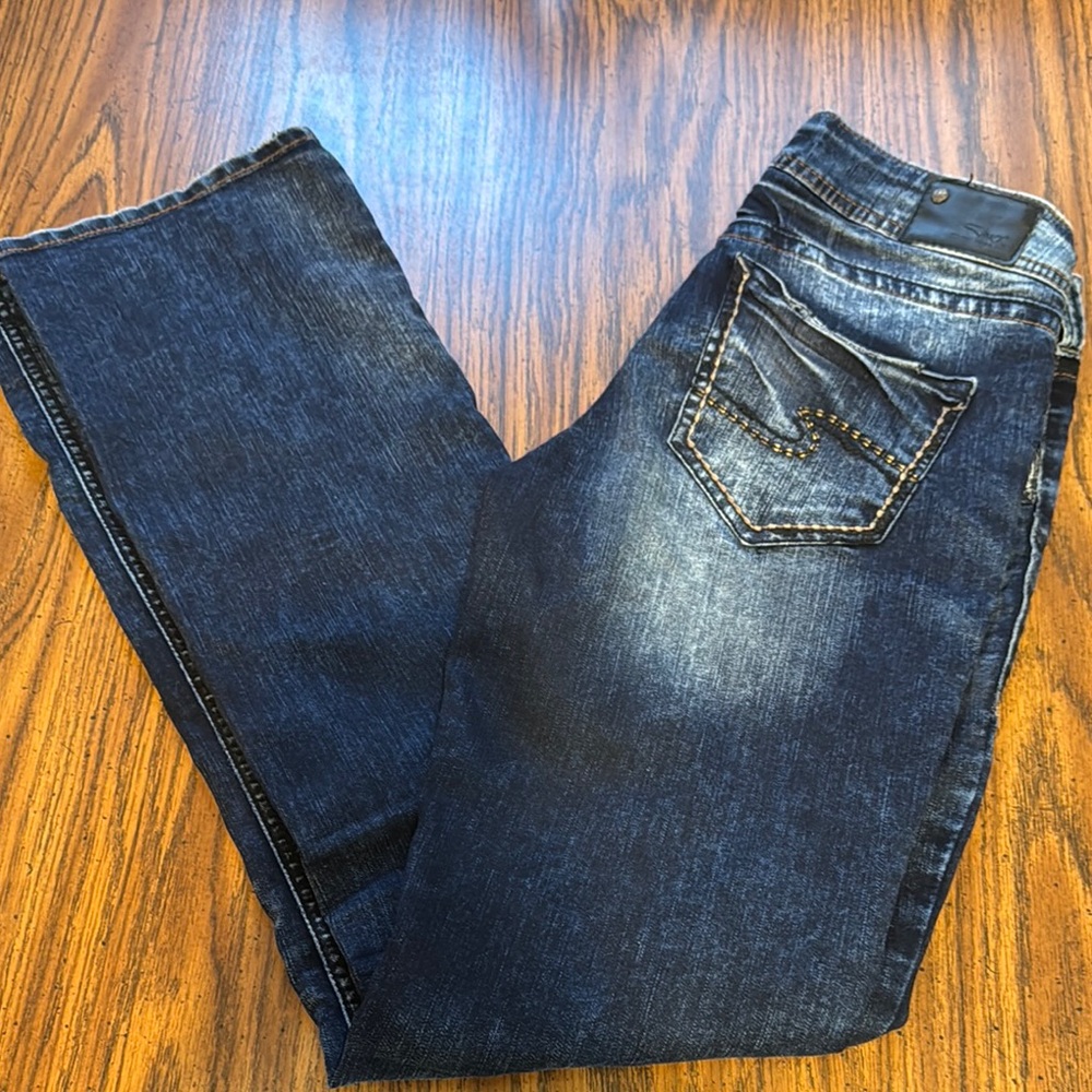 Silver Suki Super Stretch Midi Slim Boot Size W28/L33